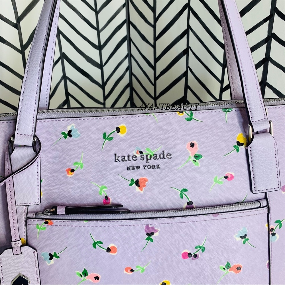 🔸 Wildflower ditsy Kate spade Cameron pocket tote - Picture 2 of 14